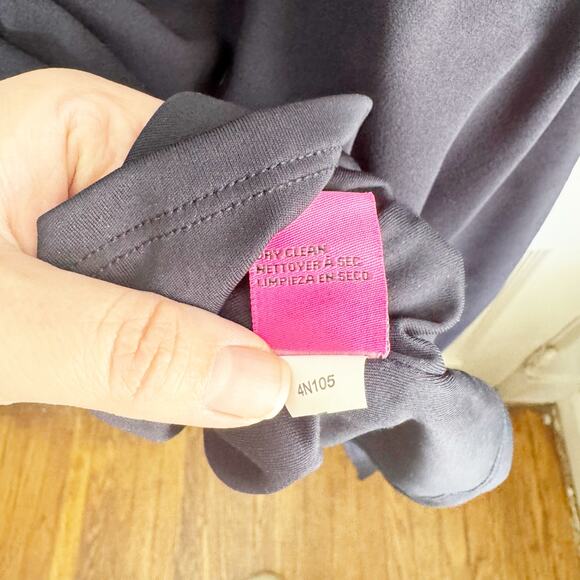 Betsey Johnson Revved Up Faux Wrap Tulip Hem Dress Bodycon Sexy Feminine Size 12 - Picture 8 of 12